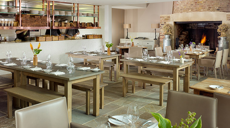 Property CoworthPark Hotel Dining TheBarn DorchesterCollection