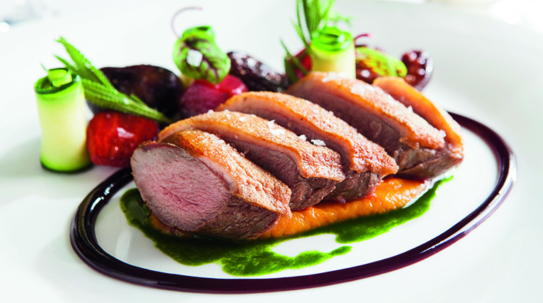 Property TheGrillatTheRitzCarltonNaples Restaurant Dining DuckEntree TheRitzCarltonHotelCompanyLLC