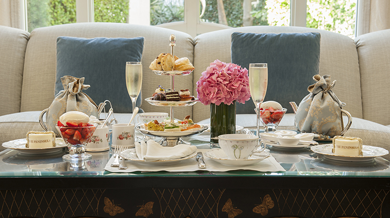 Property ThePeninsulaBeverlyHills Hotel Dining AfternoonTea ThePeninsulaHotels