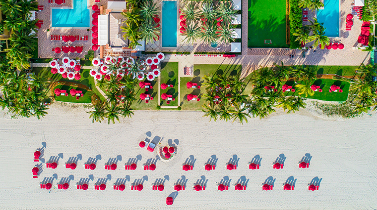 acqualina resort and residences on the beach aerial wide