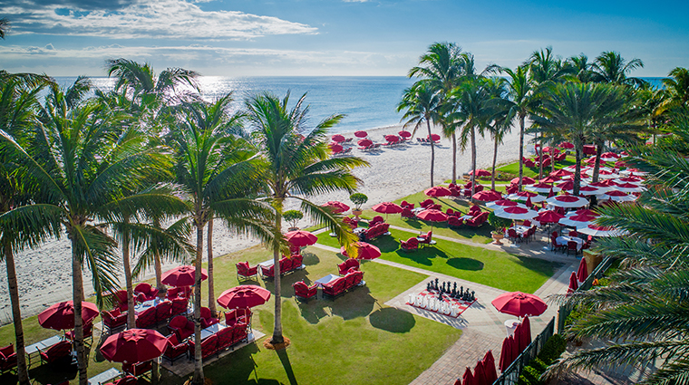 acqualina resort spa front lawn wide