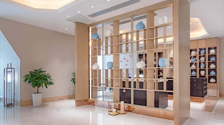 ahava spa reception area