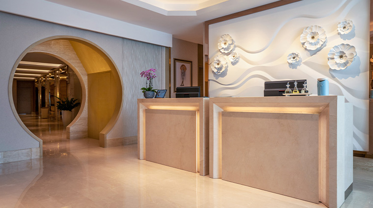 ahava spa reception front desk