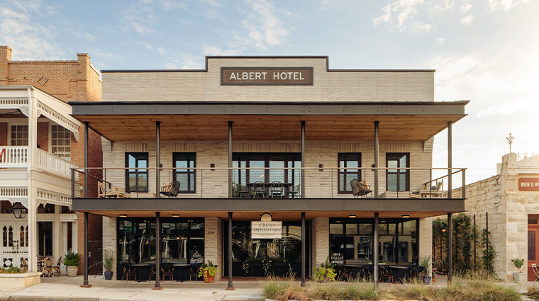 albert hotel exterior main street