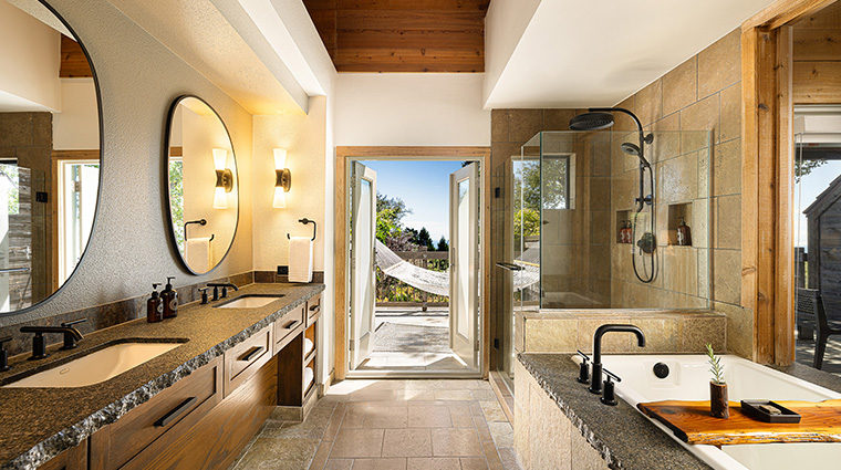 alila ventana big sur bathroom hallway