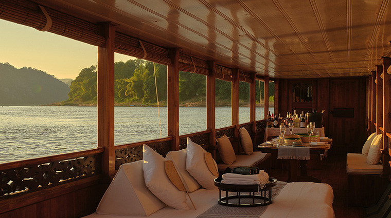 amantaka mekong sunset cruise space dining