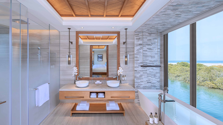 Anantara Mina Al Arab Ras Al Khaimah Resort Guest Room Over Water Pool Villa Bathroom