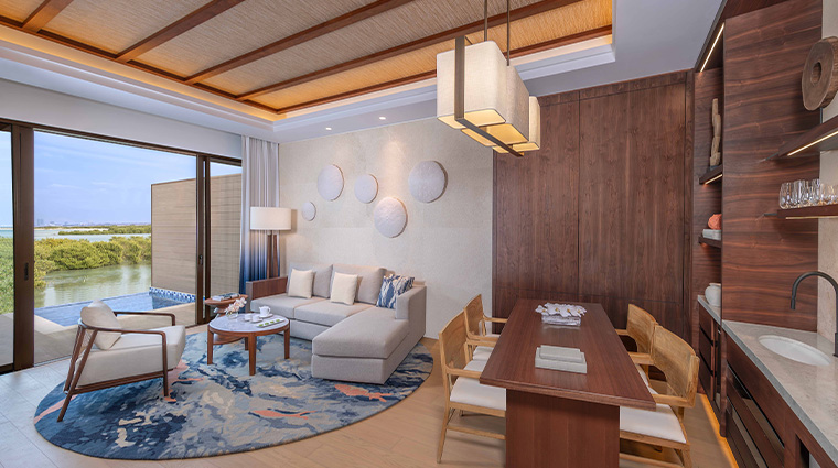 Anantara Mina Al Arab Ras Al Khaimah Resort Guest Room Over Water Pool Villa Living Room