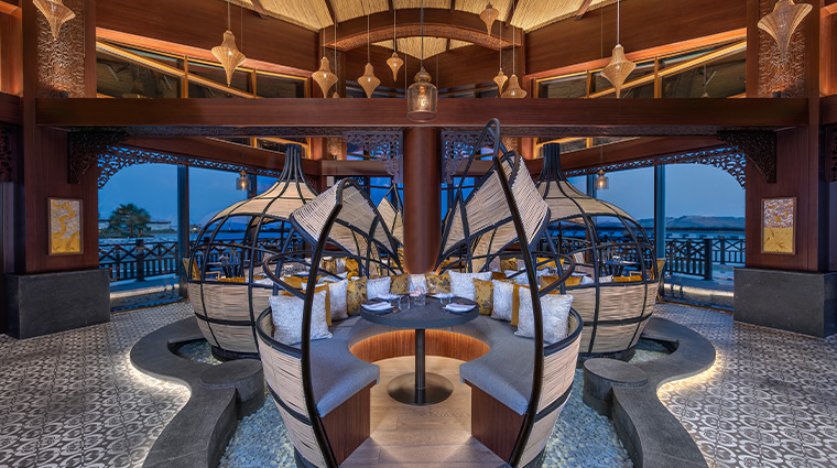 Anantara Mina Al Arab Ras Al Khaimah Resort Restaurants Mekong Seating overwater