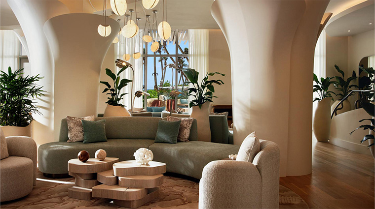 andaz miami beach arrival lounge lobby
