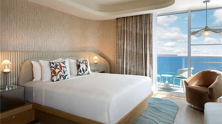 andaz miami beach suite bedroom with balcony view