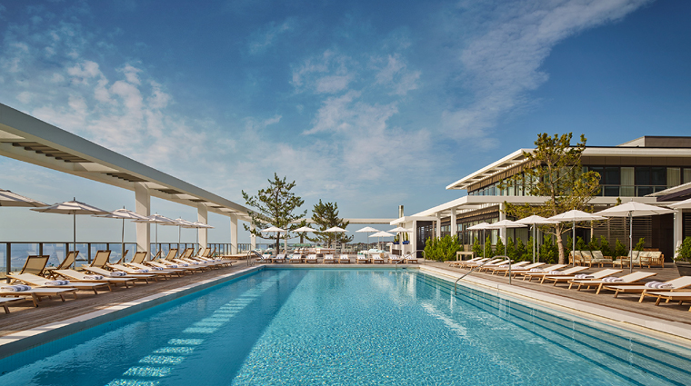 asbury ocean club hotel pool deck long ways