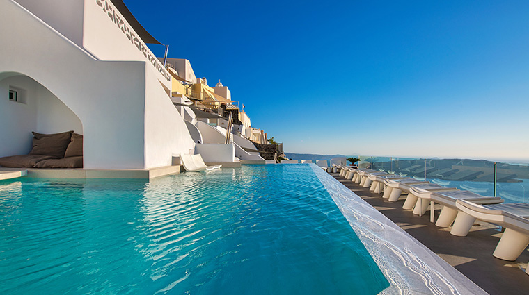 athina luxury suites infinity heated pool