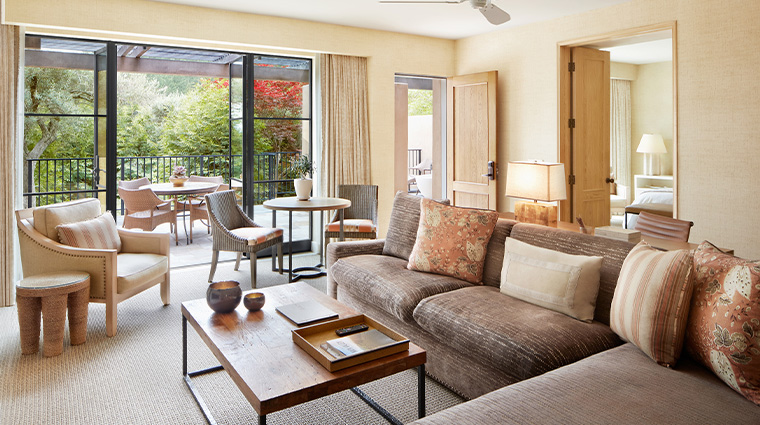 auberge du soleil Deluxe Suite Private Garden Vence Living Room
