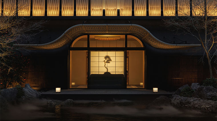 Capella Kyoto Courtyard night