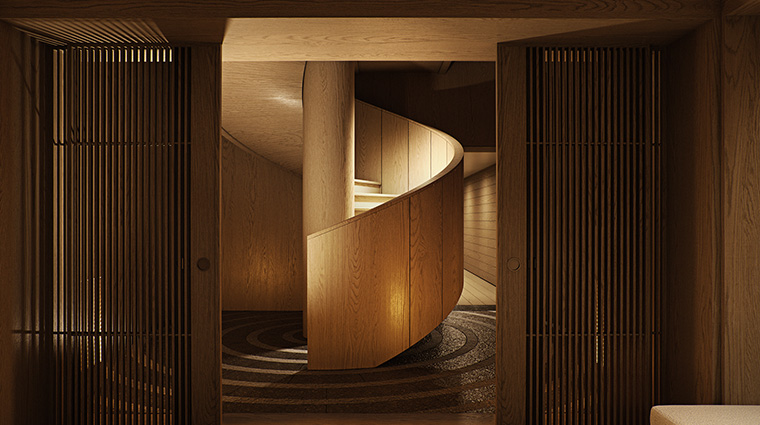 auriga spa at capella kyoto staircase