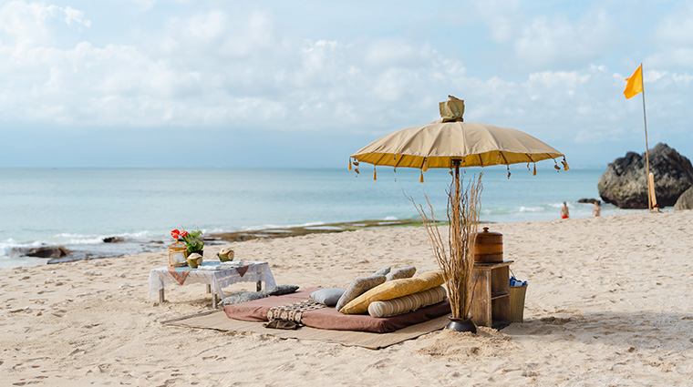 ayana resort bali beach setup
