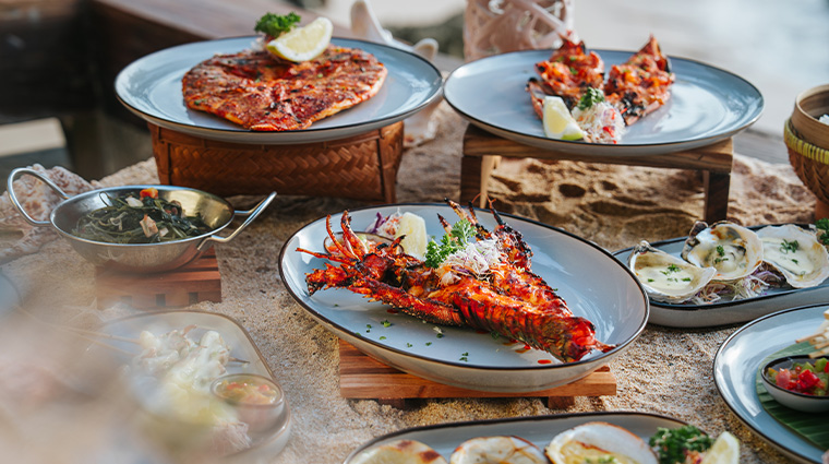 ayana resort bali kisik seafood restaurant menu items