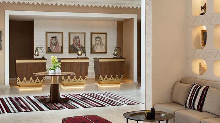 bab samhan a luxury collection hotel diriyah reception area