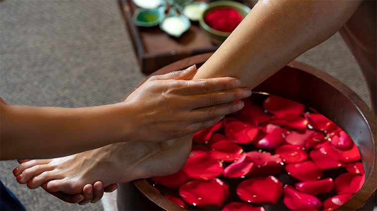 banyan tree dubai spa footbath