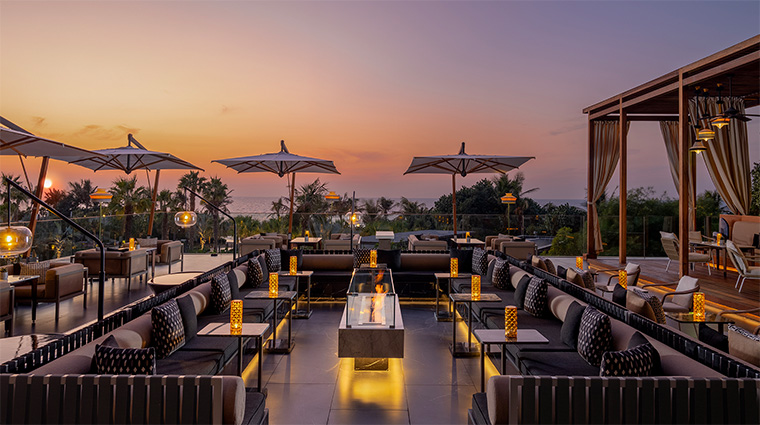 banyan tree dubai terrace sunset