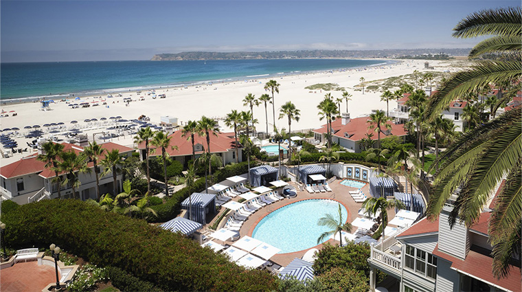 beach village at the del lxr hotels and resorts aerial