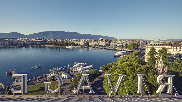 beau rivage geneva top view