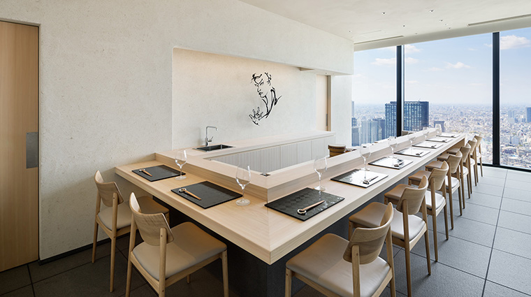 bellustar tokyo a pan pacific hotel sushi jin interior2