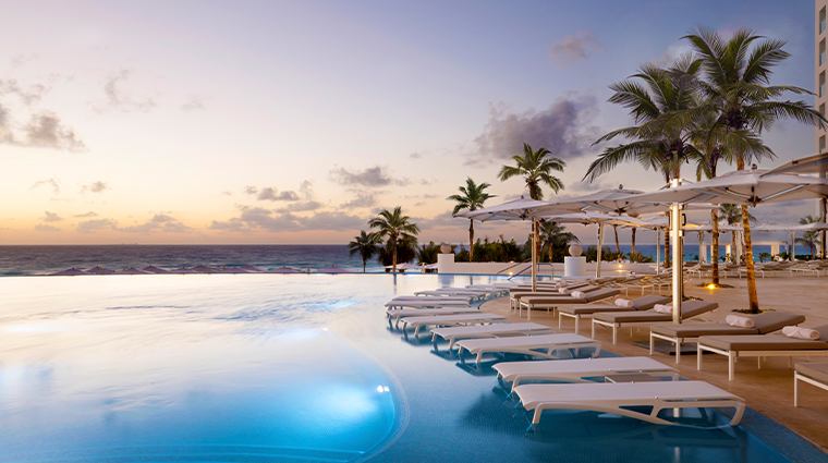 le blanc spa resort cancun pool sunrise