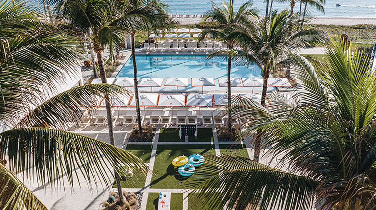 boca beach club pool aerial