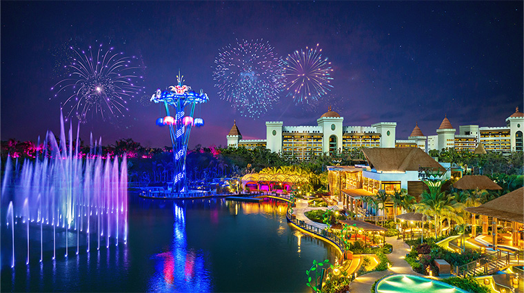 bon park hotel at vidanta world nuevo vallarta night