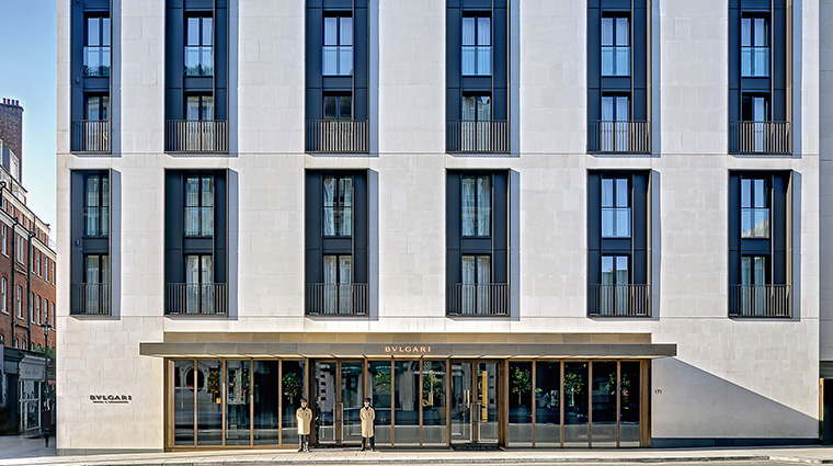 bvlgari hotel london front facade