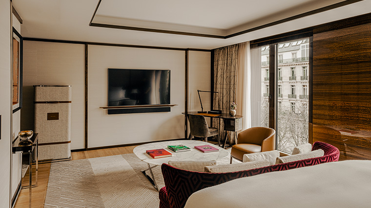 bulgari hotel paris junior suite living room