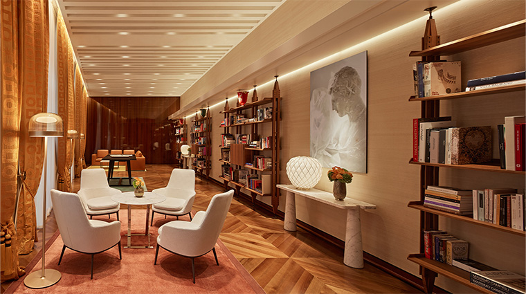 bulgari hotel roma exclusive library