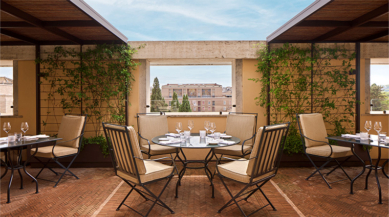 bulgari hotel roma restaurant with view