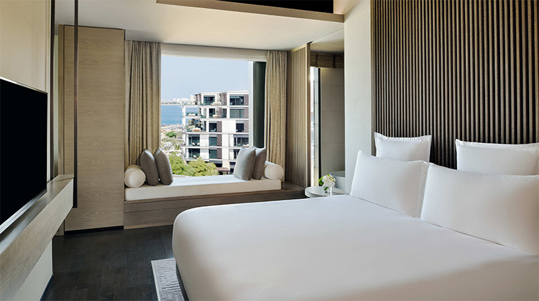 Caesars Palace Dubai Premier Sea View Suite Bedroom