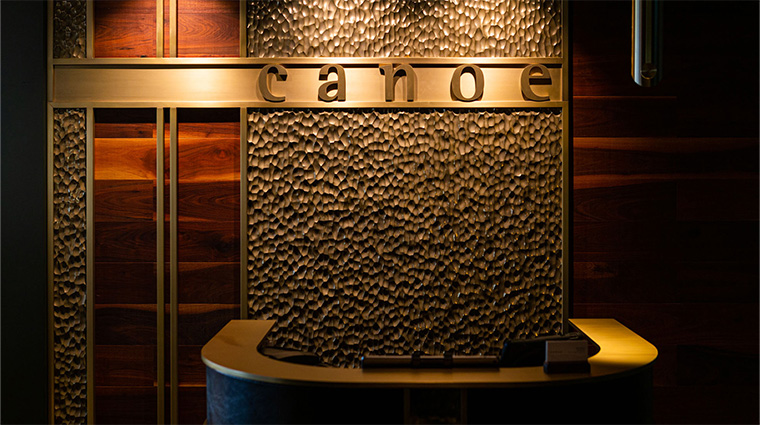 canoe entrance host stand