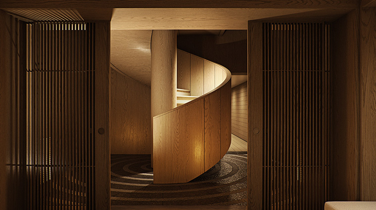 capella kyoto auriga spa staircase