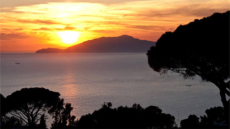 jumeirah capri palace sunset anacapri