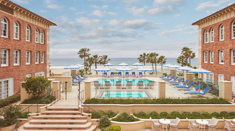 casa del mar pool overhead