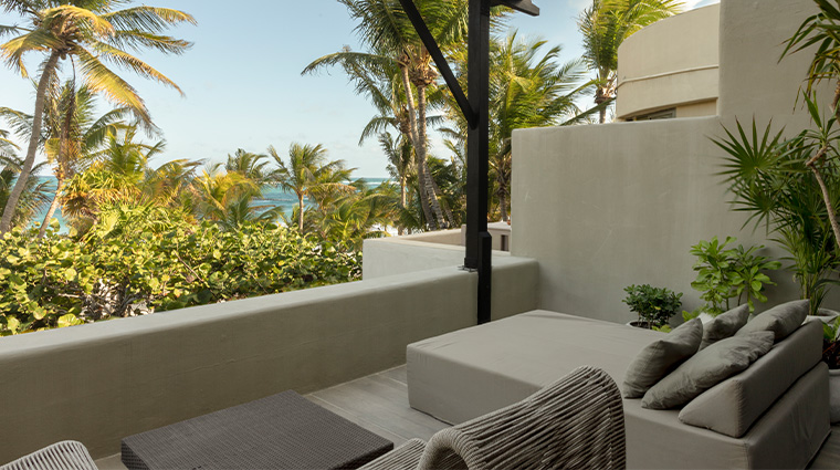 casa malca tulum balcony loungers