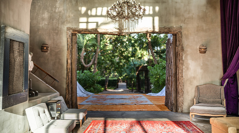 casa malca tulum entryway