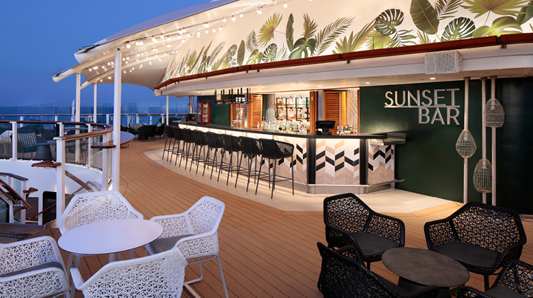 celebrity silhouette sunset bar