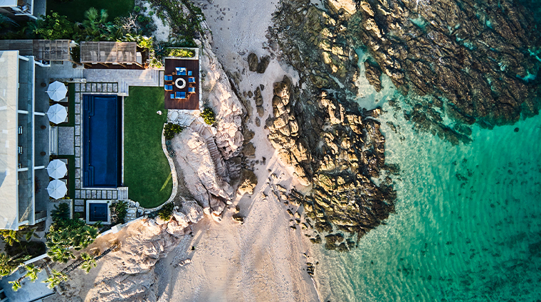 chileno bay resort residences auberge resorts collection aerial
