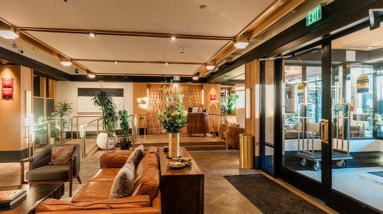 clayton hotel members club front lobby entrance