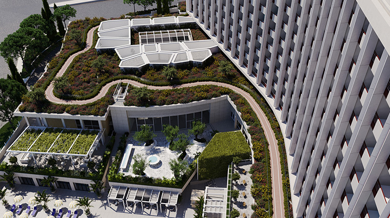 conrad athens the ilisian mezzanine rooftop outdoor running track