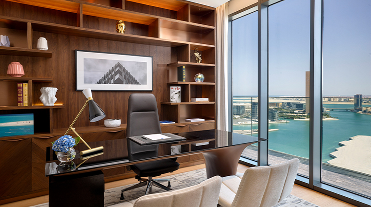 conrad bahrain financial harbour penthouse study room