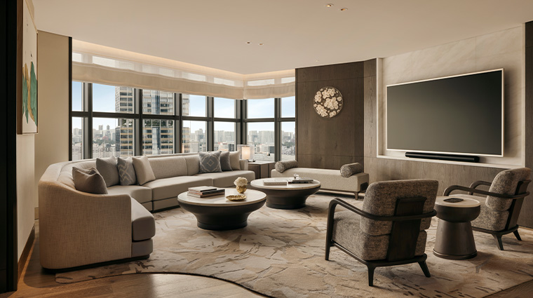 07conrad centennial singapore Presidential Suite Living Room