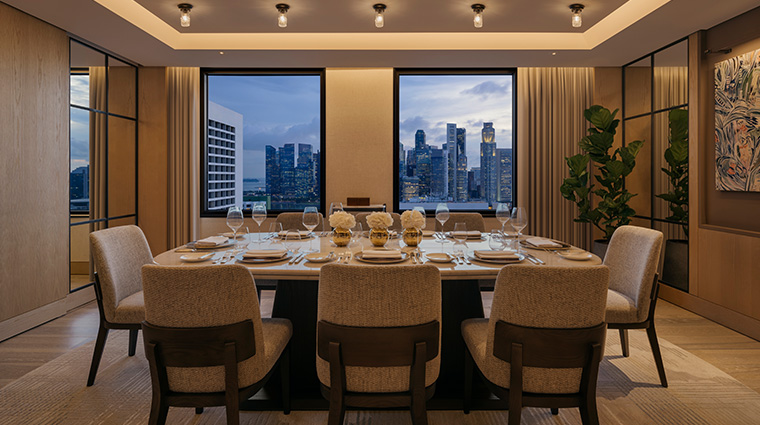 08conrad centennial singapore Presidential Suite Dining Room