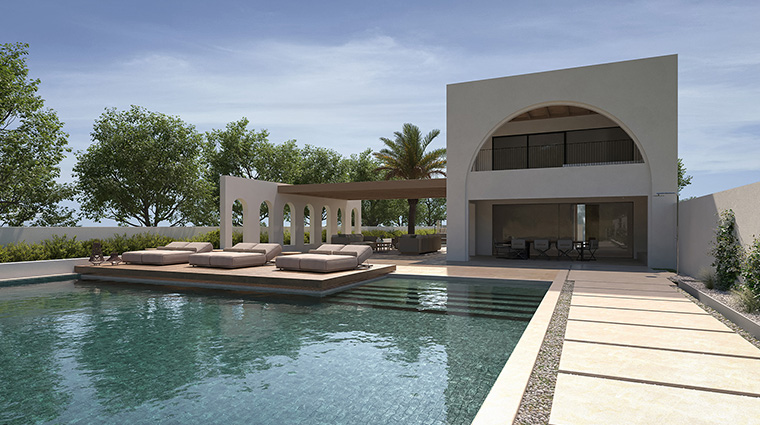 conrad corfu four bedroom private pools sea front pool